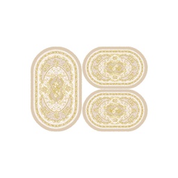 فالينسيا 71860 (بيضوي, ( O 80X130 + 2O 65X100 ), عاجي فاتح / قشدي)