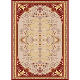 أوبيرا 62320 (مستطيل, 200X400, أحمر عنابي / عاجي بدون لمعة)