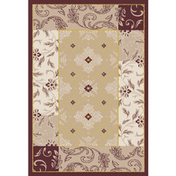 VALENCIA 75960 (Rectangulaire, 200X280, MARRON BORDEAUX_IVOIR MATT)