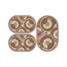 RELAX 7362A (Oval, ( O 80X130 + 2O 65X100 ), BRONZE CLAIR)