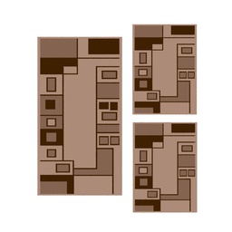 RELAX 65084 (Rectangulaire, ( T 60X150 + 2T 60X110 ), BRONZE CLAIR)