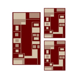 RELAX 6508G (Rectangular, ( T 60X150 + 2T 60X110 ), BORDEAUX)