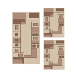 RELAX 6508A (Rectangulaire, ( T 60X150 + 2T 60X110 ), IVOIRE CLAIRE)