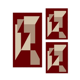 RELAX 7358G (Rectangular, ( T 60X150 + 2T 60X110 ), BORDEAUX)