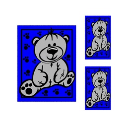 TAGHIT 86150 (Rectangular, 150X195, BLEU ROI)