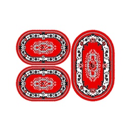 رولاكس 76453 (بيضوي, ( O 80X130 + 2O 65X100 ), أحمر)