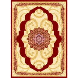 MELODIE 89030 (Rectangular, 190X275, BORDEAUX_CREME)