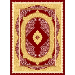 MELODIE 89050 (Rectangular, 190X275, BORDEAUX_CREME)