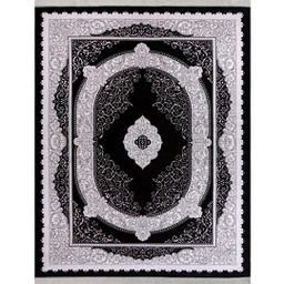 MELODIE 89050 (Rectangulaire, 190X275, NOIRE_GRIS CLAIRE)