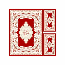IZMIR 71266 (Rectangular, ( T 160X220 + 2T 60X110 ), BORDEAUX)