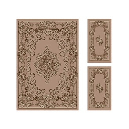 RELAX 20050 (Rectangulaire, ( T 150X220 + 2T 60X110 ), BRONZE CLAIR)
