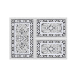 VALENCIA 51120 (Rectangular, ( T 80X130 + 2T 65X100 ), GRIS CLAIRE_GRIS CLAIRE)
