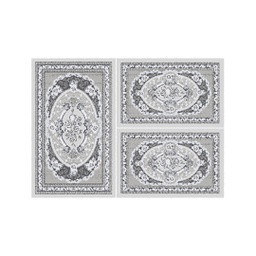 VALENCIA 71860 (Rectangulaire, ( T 80X130 + 2T 65X100 ), GRIS CLAIRE_GRIS CLAIRE)