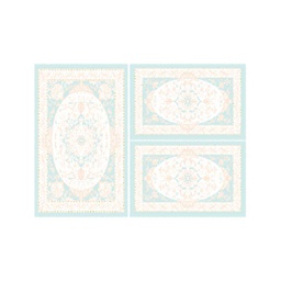 IZMIR 70035 (Rectangulaire, ( T 100X130 + 2T 60X100 ), BLEU CLAIRE)