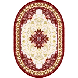 ISHRAK 48263 (Oval, 120X170, BORDEAUX)