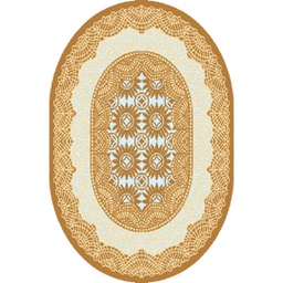 SHIRAZ 76070 (Ovale, 130X160, MARRON MIEL)
