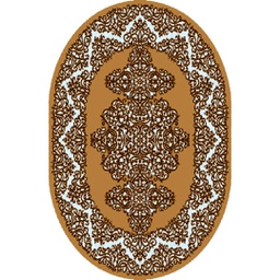 SHIRAZ 80450 (Oval, 130X160, MARRON MIEL)