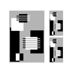 RELAX 6507F (Rectangulaire, ( T 150X220 + 2T 60X110 ), GRIS CLAIRE)