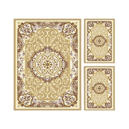 VALENCIA 51137 (Rectangulaire, ( T 150X230 + 2T 60X115 ), BEIGE_CREME)