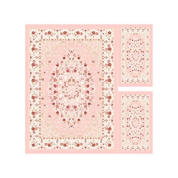 IZMIR 69876 (Rectangulaire, ( T 160X220 + 2T 60X110 ), BOIS DE ROSE)