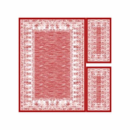 IZMIR 69920 (Rectangular, ( T 160X220 + 2T 60X110 ), BORDEAUX)