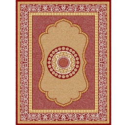 شيراز 76061 (مستطيل, 150X200, أحمر عنابي)