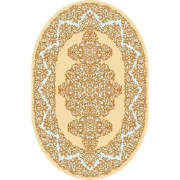 SHIRAZ 80450 (Ovale, 130X160, CREME)