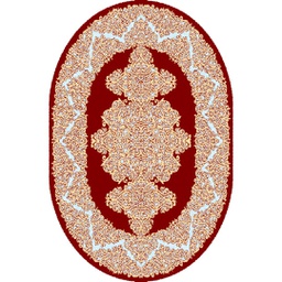 شيراز 80451 (بيضوي, 130X160, أحمر عنابي)