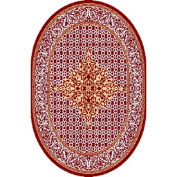 شيراز 80441 (بيضوي, 130X160, أحمر عنابي)