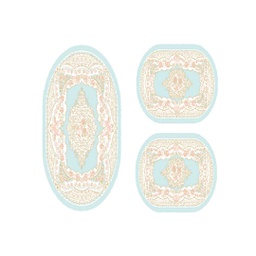 IZMIR 71266 (Oval, ( O 100X130 + 2O 60X100 ), BLEU CLAIRE)