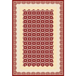 شيراز 76071 (مستطيل, 250X400, أحمر عنابي)