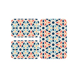 BISSAT 0433A (Rectangular, ( T 60X90 + 2T 40X60 ), MULTI COULEURS, Lamination)