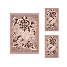 TADJ 60772 (Rectangulaire, ( T 100X137 + 2T 66X110 ), BOIS DE ROSE)