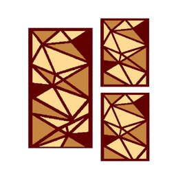 RELAX 73630 (Rectangular, ( T 60X150 + 2T 60X110 ), BORDEAUX)