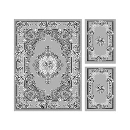 RELAX 20053 (Rectangulaire, ( T 150X220 + 2T 60X110 ), GRIS CLAIRE)