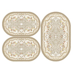 IZMIR 84240 (Oval, ( O 80X130 + 2O 65X100 ), MARRON BRONZE)
