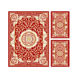 VALENCIA 5113C (Rectangulaire, ( T 160X220 + 2T 60X110 ), BORDEAUX_CREME)