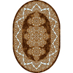 SHIRAZ 80450 (Ovale, 130X160, MARRON CHOCO)