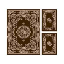 RELAX 2005B (Rectangulaire, ( T 150X220 + 2T 60X110 ), MARRON BORDEAUX)
