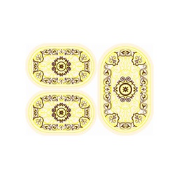 VALENCIA 5113C (Ovale, ( O 80X130 + 2O 65X100 ), CREME_CREME)