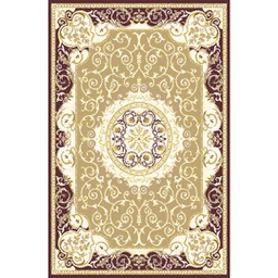 VALENCIA 5113C (Rectangulaire, 200X280, MARRON BORDEAUX_CREME)