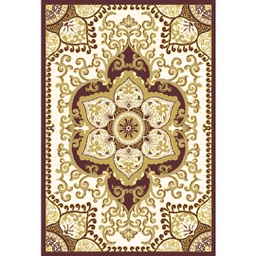 VALENCIA 5829C (Rectangulaire, 200X280, MARRON BORDEAUX_CREME)
