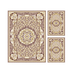 VALENCIA 5113D (Rectangulaire, ( T 160X220 + 2T 60X110 ), MARRON BRONZE_CREME)