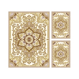 VALENCIA 5829D (Rectangular, ( T 160X220 + 2T 60X110 ), IVOIRE_CREME)
