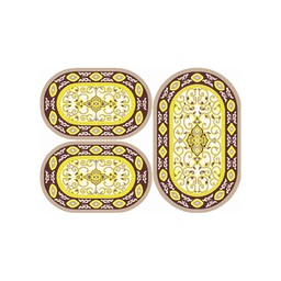 فالنسيا 5112D (بيضوي, ( O 80X130 + 2O 65X100 ), عاجي / قشدي)