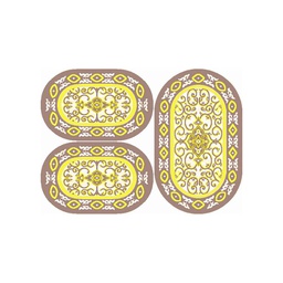 VALENCIA 5112B (Ovale, ( O 80X130 + 2O 65X100 ), MARRON BRONZE_CREME)