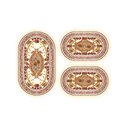 فالنسيا 7186H (بيضوي, ( O 80X130 + 2O 65X100 ), بني عنابي / قشدي)