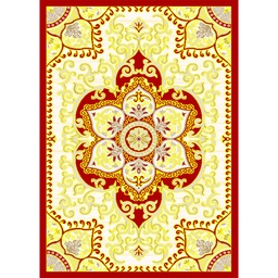 VALENCIA 5829C (Rectangulaire, ( T 150X220 + 2T 75X120 ), BORDEAUX_CREME)