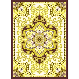 VALENCIA 5829C (Rectangular, ( T 150X220 + 2T 75X120 ), MARRON BORDEAUX_CREME)