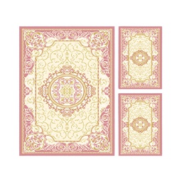 VALENCIA 5113B (Rectangular, ( T 150X230 + 2T 60X115 ), BOIS DE ROSE_CREME)
